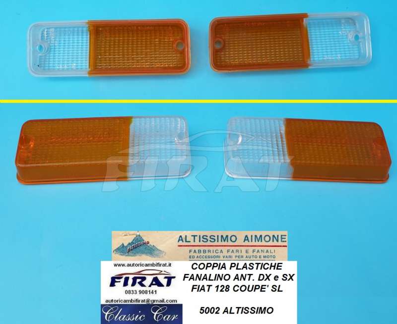 PLASTICA FANALINO FIAT 128 COUPE' SL ANT DX ESX ALTISSIMO(5002)